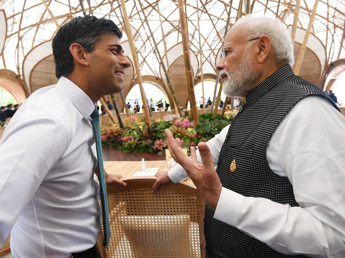 PM Modi meets UK PM rishi sunak for first time