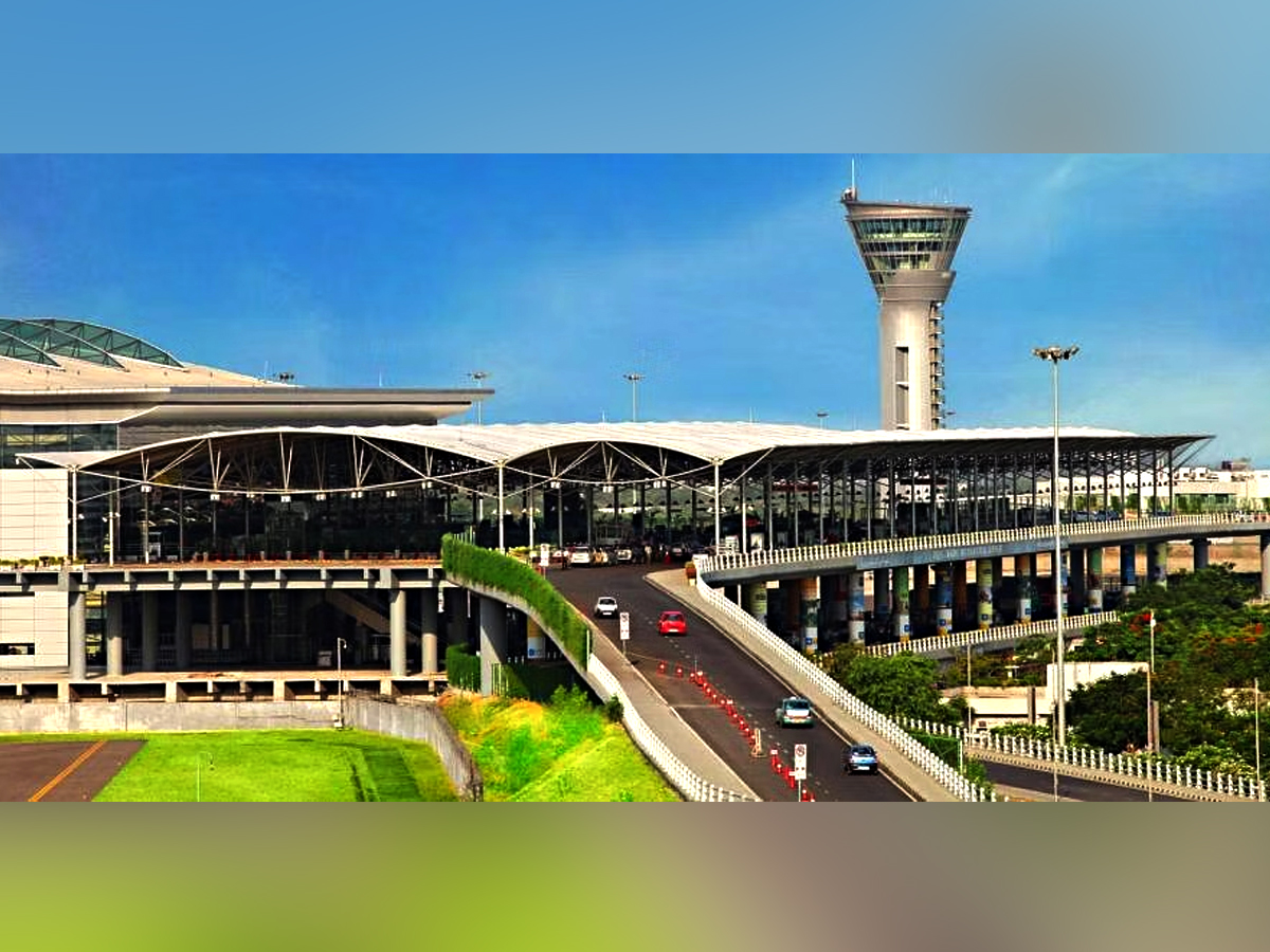 Shamshabad Airport Flights depart from the main terminal