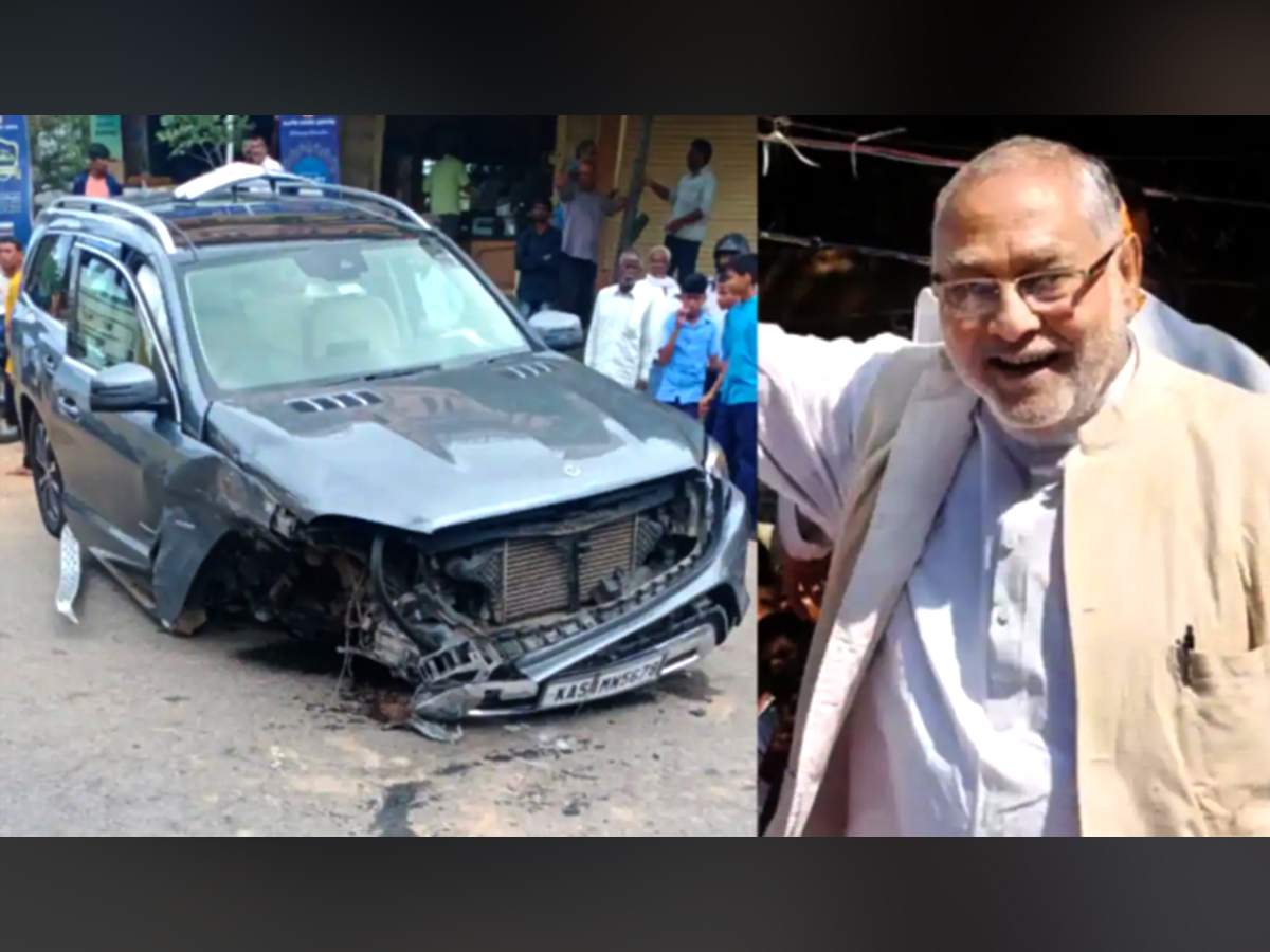 Accident to Prime Minister Modi's brother's car