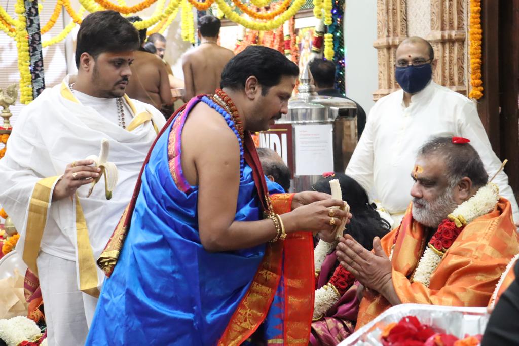 Ayyappa Swami Maha Padi Pooja was held at Sai Datta Peetham