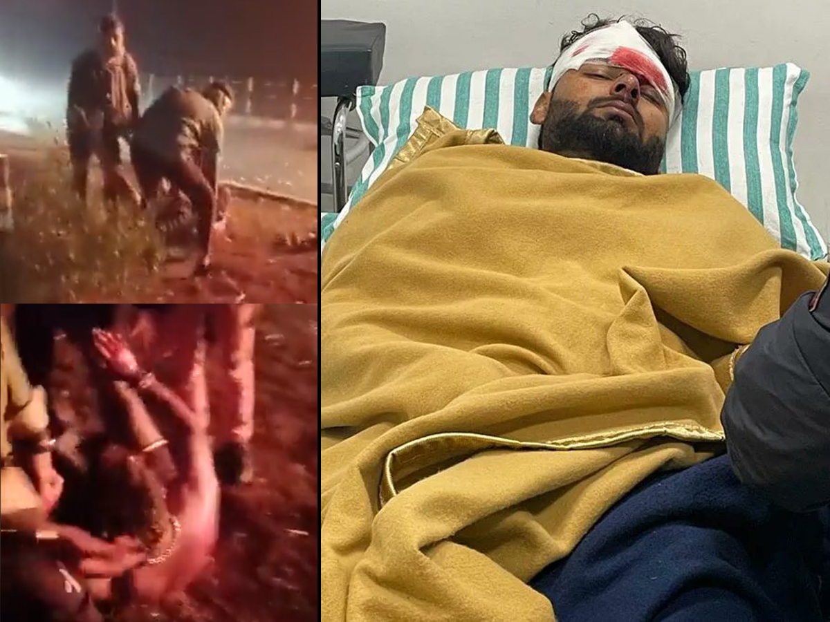 rishabh pant car accident visuals goes viral