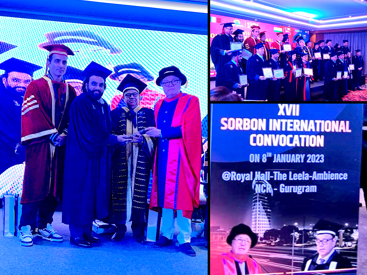 Jai Yalamanchili received the Sorbon International Convocation Doctorate Award