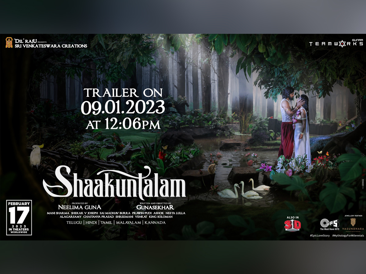 samantha is on work mode : shaakuntalam trailer on january 9 th