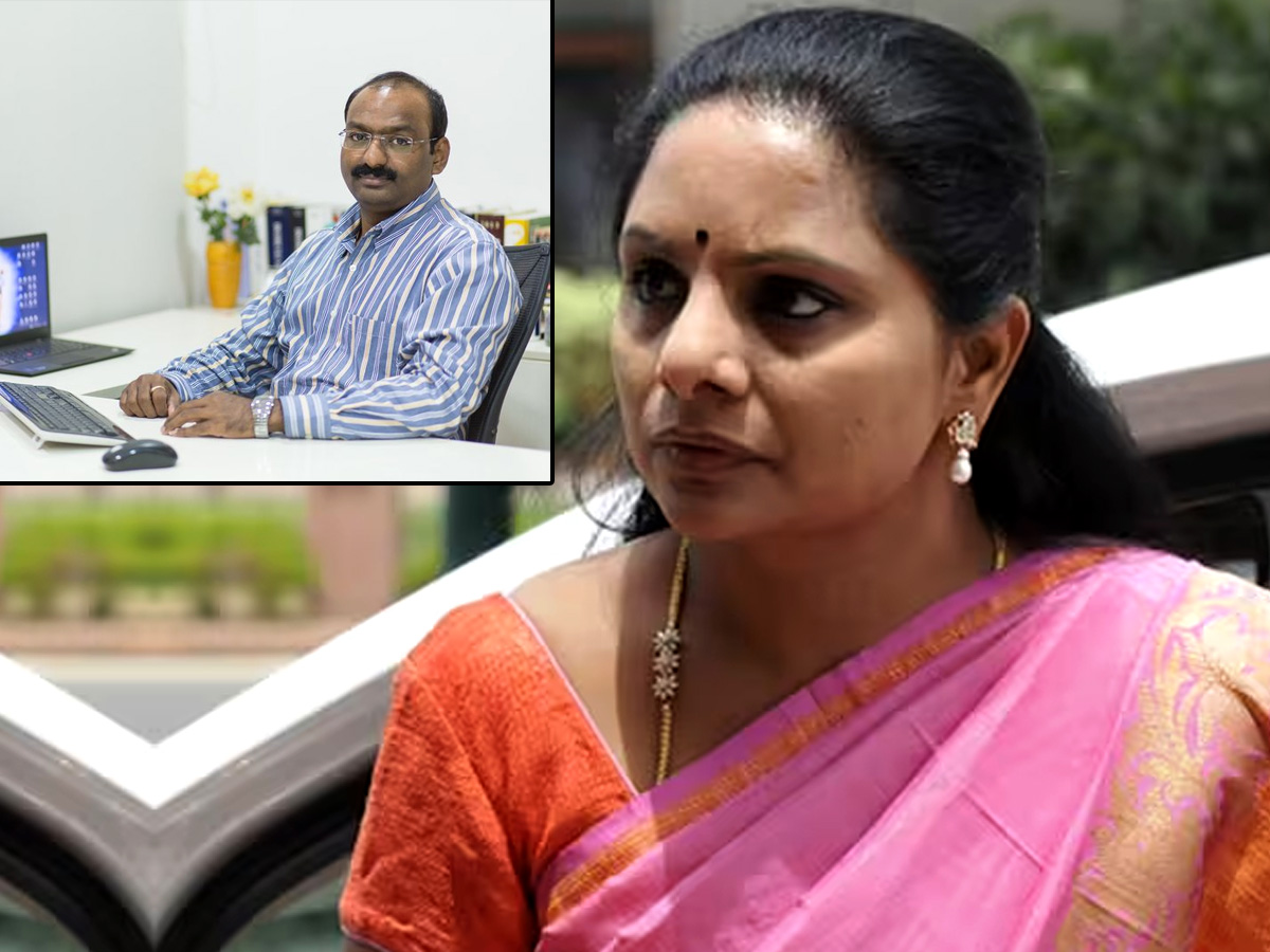 breaking news MLC kavitha charted accountant arrested
