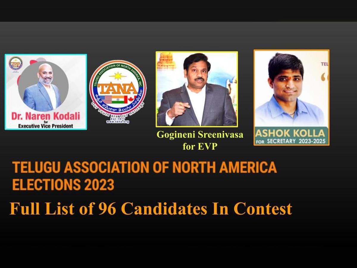 TANA 2023 Elections - Full List Of 96 Candidates