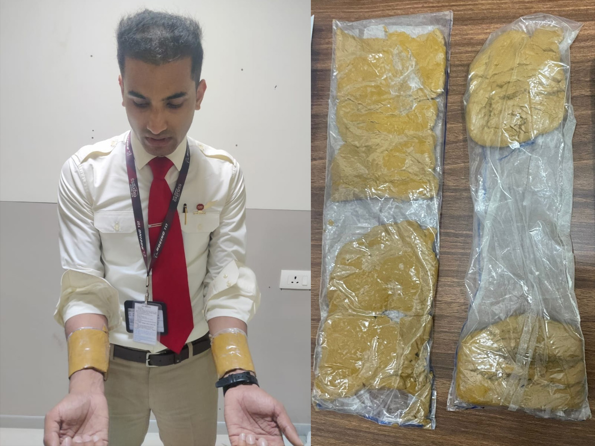 air india cabin crew arrested gold smuggling