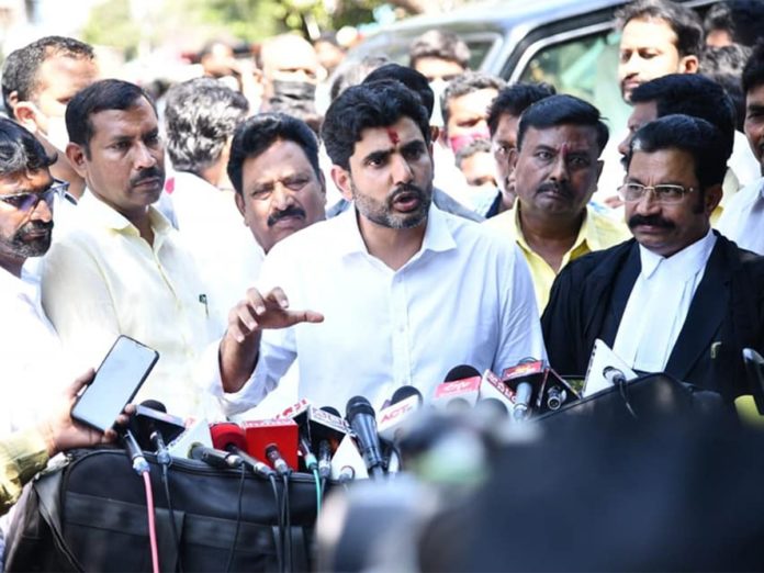 Lokesh with National Media