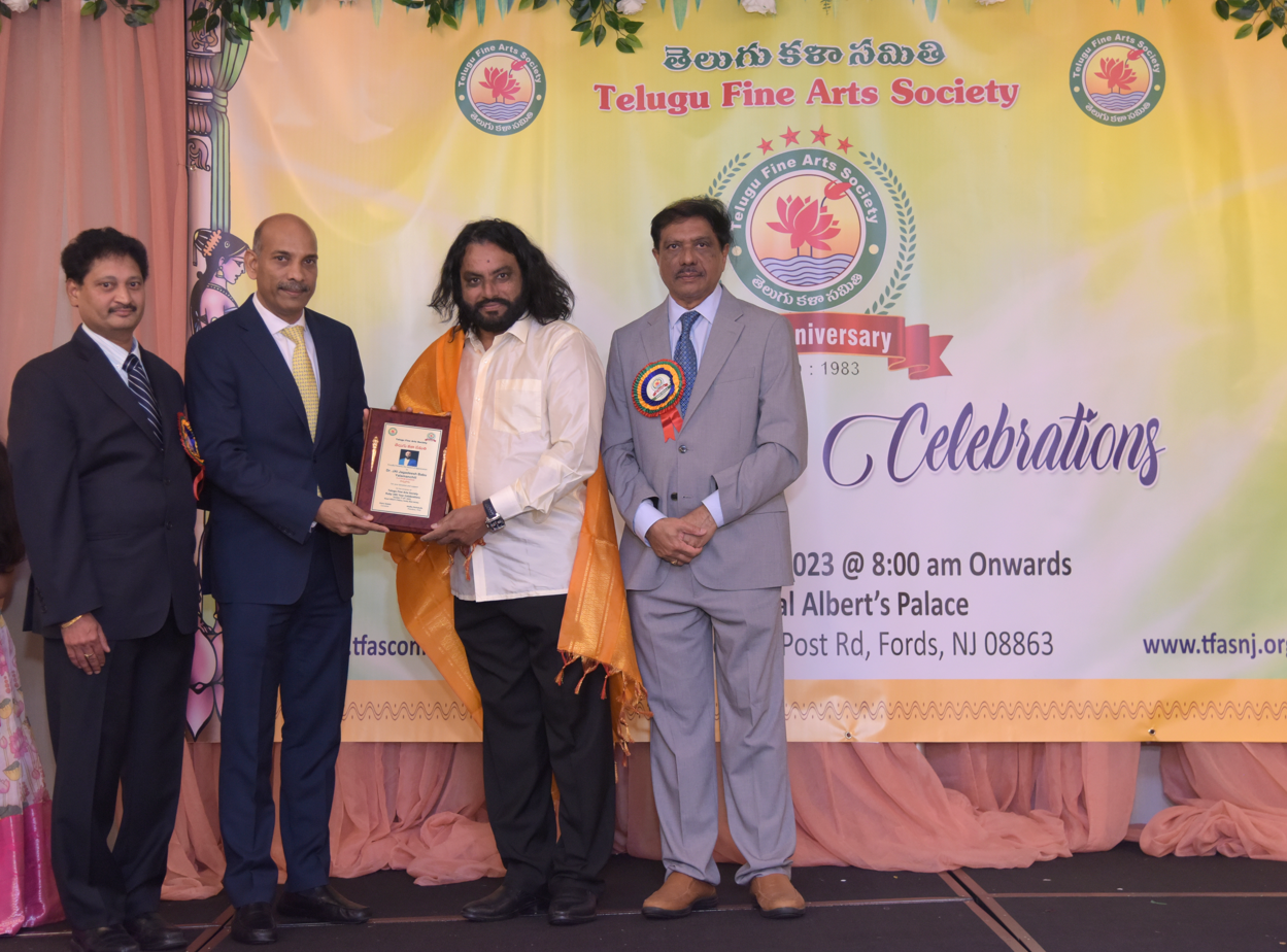 Celebrating TFAS 40th Anniversary ublood Founder Jagadeesh Yalamanchili was Honored