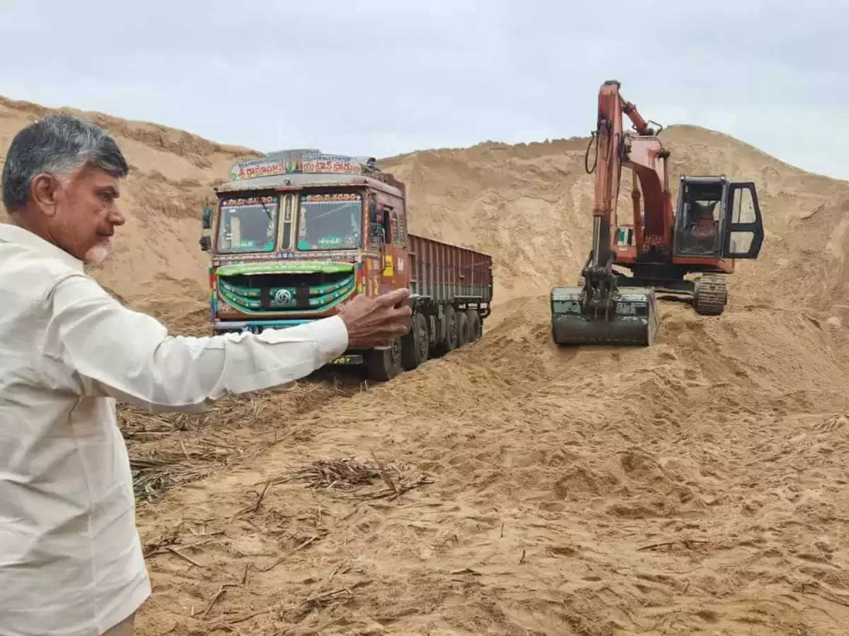 Sand Smuggling Case Against Chandrababu