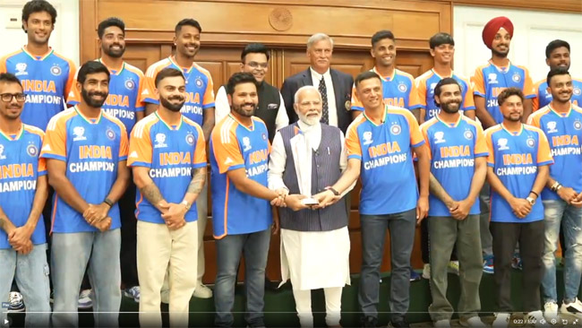 Indian Cricketers - PM Modi